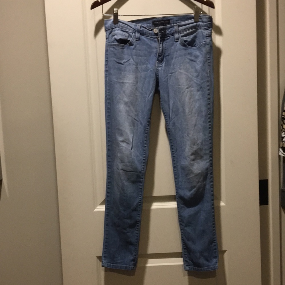Flying Monkey womens Platinum stonewashed faded design Jeans Size 25